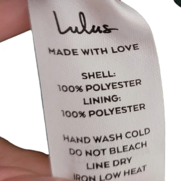 Lulus Wrapped Up In Love Dark Green Satin Faux-Wrap Midi Dress Sz S - Picture 8 of 12